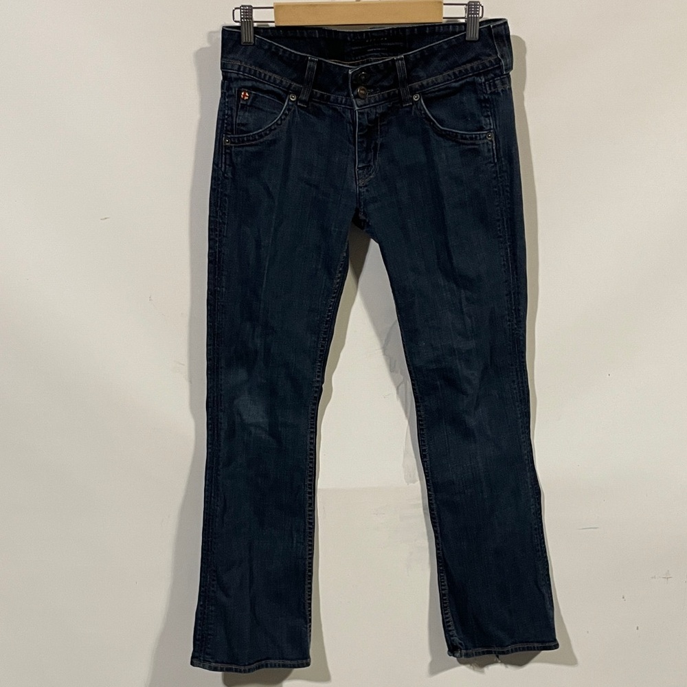 Hudson Jeans Straight Leg Dark Blue Denim